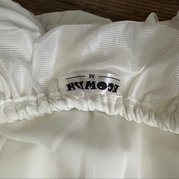 ECOWISH V-Neck Spaghetti Strap Bowknot Backless Sleeveless Lace Mini Dress - Picture 4 of 10